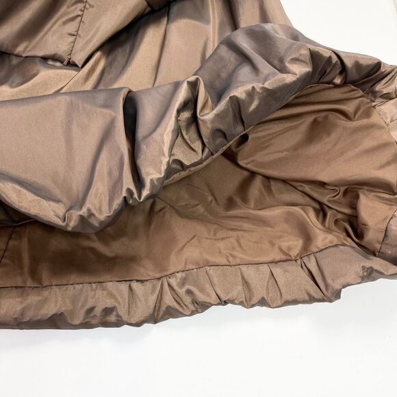 Davids Bridal Strapless Dress Womens Size 10 Brown Bridesmaid‎ Prom Dressy Gala - Picture 9 of 12